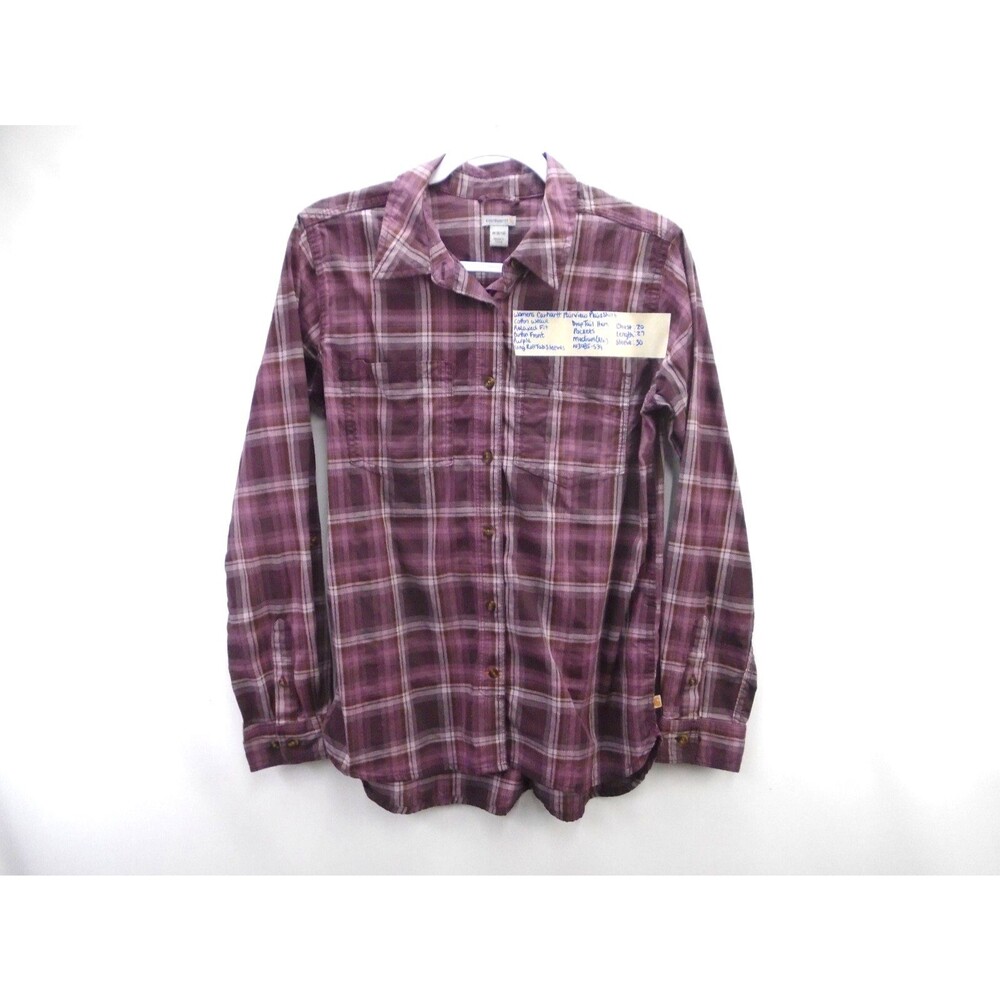 Carhartt Purple Plaid Button-Down Shirt